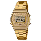 Casio Vintage Digital B640WGG-9DF Gold Dial Stainless Steel Unisex Watch
