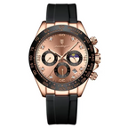 POEDAGAR 629 Luxury Casual Top Brand Watch Business Sport Chronograph Date Luminous Waterproof Silicone Strap Men’s Watch Male