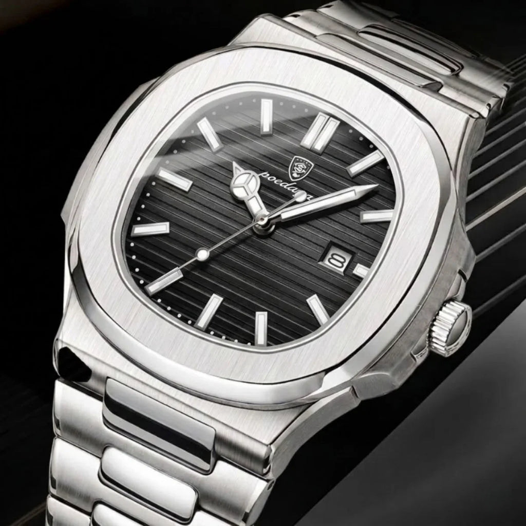 Poedagar Men’s Luxury Watch – Waterproof Quartz With Luminous Dial