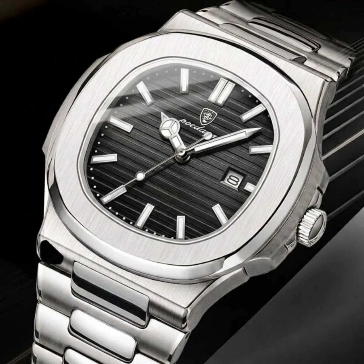 Poedagar Men’s Luxury Watch – Waterproof Quartz With Luminous Dial